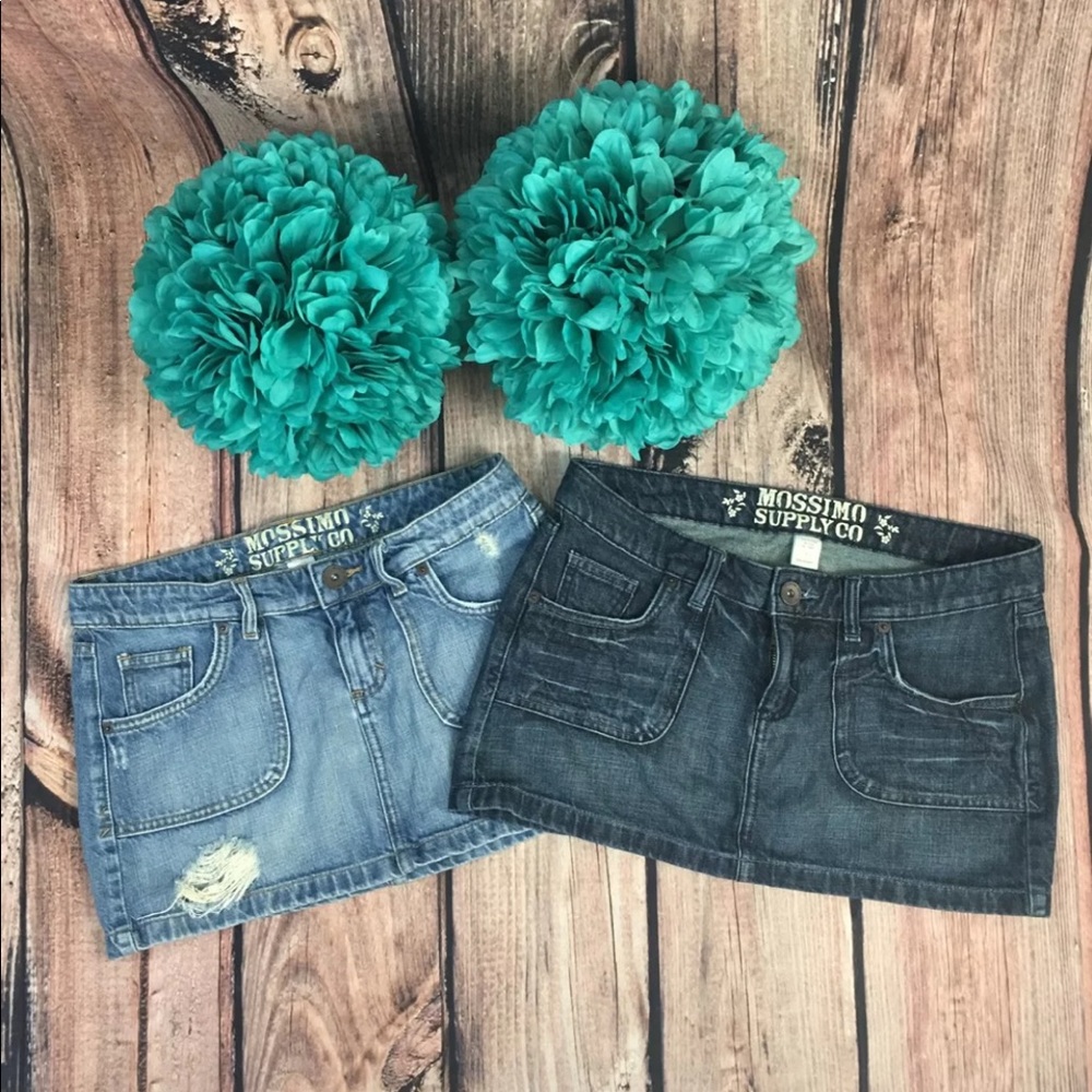 SOLD NOT AVAILABLE Mossimo super cute Denim Jean skirts